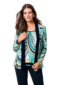 Damen Shirtbluse "HERMANN LANGE Collection 2-in-1 Shirt Malena", weiß, Gr. 48, HERMANN LANGE Collection, 95% Polyester, 5% Elasthan, Blusen