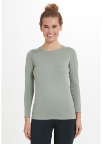 ENDURANCE ATHLECIA ATHLECIA Damen Langarmshirt "Julee", grün, casual, Gr. L, unifarben, 100% Polyamid, Shirts, in nahtlosem Design