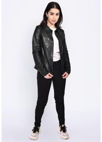 Maze Damen Lederjacke "42020134", schwarz, Gr. XL, Obermaterial: 100% Leder, Lammnappa / Innenfutter: 100% Polyester / Ärmelfutter: 100% Polyester,