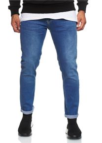 Rusty Neal Herren Straight-Jeans "MELVIN", blau, casual, Gr. 33, unifarben, 98% Baumwolle, 2% Elasthan, Jeans, im klassischen 5-Pocket-Stil