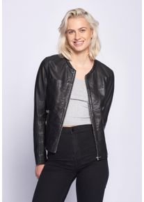 Maze Damen Lederjacke "42020111", schwarz, Gr. S, Oberstoff: 100% Lammleder / Futter: 100% Polyester, Jacken