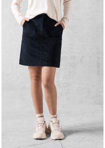 Cecil Damen Cordrock, blau, casual, Gr. XL, unifarben, Cord, 98% Baumwolle, 2% Elasthan, Röcke, aus Baumwolle mit Stretchanteil