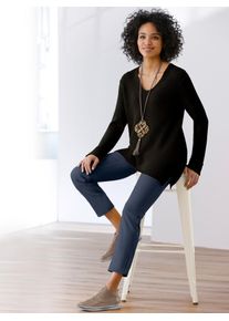 Heine Damen Strickpullover "Pullover", schwarz, Gr. 40, unifarben, 52% Viskose, 26% Polyester, 22% Polyamid, Pullover