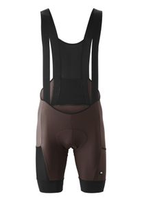 Gonso Herren Fahrradhose "Ride Miles Bib Cargo M", braun, Gr. S, 80% Polyamid, 20% Elasthan, Hosen, Herren Gravel-Radhose mit Sitzpolster und Träger,