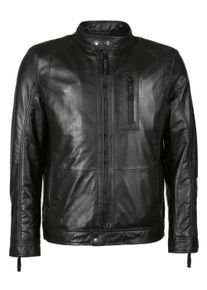 JCC Herren Lederjacke "31024026", schwarz, Gr. S, Obermaterial: 100% Lammleder; Innenfutter: 100% Baumwolle; Ärmelfutter: 100% Polyester, Jacken