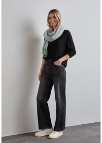 Street One Damen Schal, grau, casual, unifarben, Stoff, 70% Polyester, 30% Viskose, Modetücher, aus softem Materialmix