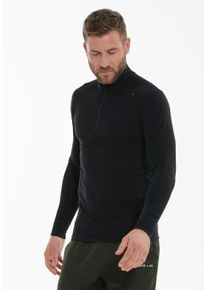 ELITE LAB Herren Strickpullover "WOOL X1 Elite", schwarz, sportlich, Gr. M, unifarben, 67% Viskose, 28% Wolle, 5% Elasthan, Pullover, aus