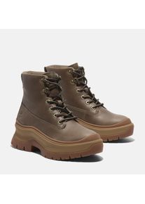 Timberland Damen Schnürstiefelette "ROXIE LANE MID LACE UP BOOT", Gr. 39, braun, Leder, sportlich, Schuhe, Winterschuhe, Winterstiefel, Schnürboots,