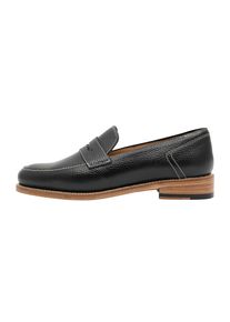 Henry Stevens Damen Loafer "Lee PL", Gr. 38, schwarz, Leder, elegant, Schuhe