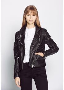 Maze Damen Lederjacke "42020126B", schwarz, Gr. S, Obermaterial: 100% Lammleder / Innenfutter: 90% Polyester, 10% Polyester / Ärmelfutter: 100%