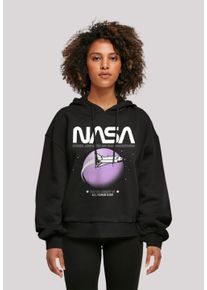 F4NT4STIC Damen Kapuzenpullover "NASA Shuttle Orbit", schwarz, casual, Gr. XS, Obermaterial: 100% Baumwolle, Pullover, Print