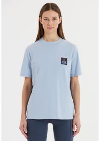 SOS Herren Funktionsshirt "Big Wood", blau, casual, Gr. L, unifarben, 100% Baumwolle, Shirts, in superweicher Tragequalität