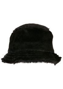 Flexfit Damen Trucker Cap "Flexfit Accessoires Fake Fur Bucket Hat", schwarz, casual, unifarben, 100% Polyester, Caps