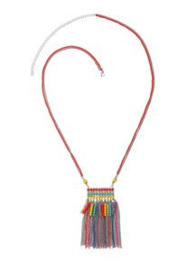 Damen Lange Kette "Carmen", bunt, Basic, Collezione Alessandro, Metall, Halsketten, mit angesagter Quaste