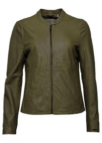 Maze Damen Lederjacke "42021207", grün, Gr. XL, Obermaterial: 100% Lammleder / Innenfutter: 100% Polyester / Ärmelfutter: 100% Polyester, Jacken