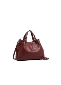 Damen Shopper "Flecht", Collezione Alessandro, rot, Polyurethan (PU), Taschen, aus softem Material
