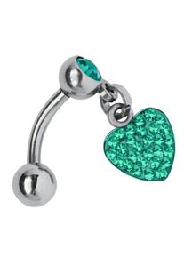 Adelia´s ADELIA ́S Damen Bauchnabelpiercing "Piercing Piercing Bauchnabelpiercing", blau, modisch, Titan, Piercings, Titan Banane - Bauchnabel Piercing