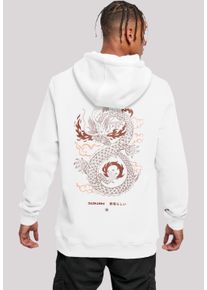F4NT4STIC Herren Kapuzenpullover "Dragon fire", weiß, casual, Gr. M, Obermaterial: 65% Baumwolle, 35% Polyester, Pullover, Print