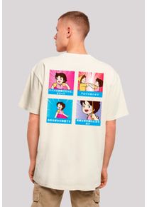 F4NT4STIC Herren T-Shirt "Heidi Logo Heroes of Childhood", beige, casual, Gr. XL, Obermaterial: 100% Baumwolle, Shirts, Nostalgie, Retro Print,