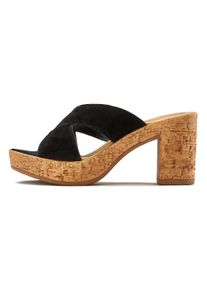 Lascana Damen Pantolette, Gr. 41, schwarz, Obermaterial: 100% Ziegenleder. Futter: 100% Synthetik. Decksohle: 100% Ziegenleder. Laufsohle: 100%