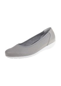 Natural Feet Damen Ballerina "Annabelle", Gr. 39, grau, Leder, casual, Schuhe, mit federnder Laufsohle