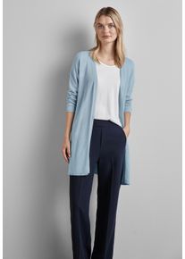 Street One Damen Strickjacke, blau, casual, Gr. 36, unifarben, Stoff, 70% Viskose, 30% Nylon, Strickjacken, verschlusslos