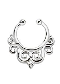 Adelia´s ADELIA ́S Damen Nasenpiercing "Piercing Nasenpiercing", silber, modisch, Silber 925 (Sterlingsilber), Piercings, Klemmring aus 925 Silber