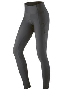 Gonso Damen Fahrradhose "Essential Tight Cargo SC W", schwarz, Gr. 42, 78% Polyester; 22% Elasthan, Hosen, Damen Radhose lang mit Sitzpolster,