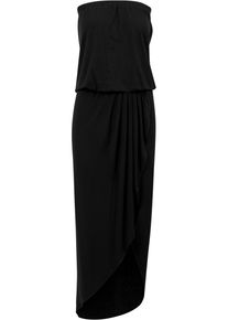 Urban Classics Damen Shirtkleid "Urban Classics Damen Ladies Viscose Bandeau Dress", schwarz, klassisch, Gr. XS, unifarben, 95% Viskose, 5% Elasthan,