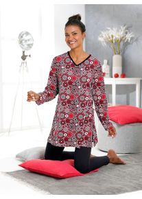 wäschepur WÄSCHEPUR Damen Schlafanzug, Gr. 36, bunt, 50% Baumwolle, 50% Viskose, Unterteil:46% Baumwolle, 4% Elasthan, 50% Viskose, Homewear-Sets