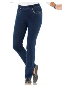 Classic Basics Damen Bequeme Jeans, blau, Gr. 40, unifarben, 81% Baumwolle, 17% Polyester, 2% Elasthan, Jeans