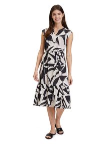 BETTY & CO BETTY & CO Damen Volantkleid "Betty & Co Volantkleid mit Print", beige, casual, Gr. 36, Obermaterial: 100% Polyester., Kleider, Plissee
