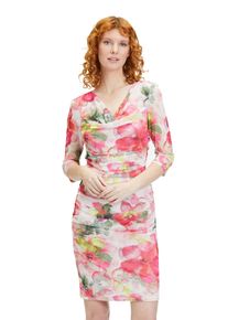 Vera Mont Damen Etuikleid "Vera Mont Etuikleid mit Blumenprint", bunt, elegant, Gr. 48, Netz, Obermaterial: 95% Polyester, 5% Elasthan. Futter: 100%
