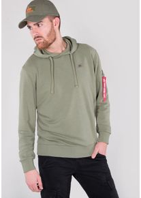 Herren Hoodie "Alpha Industries Men - Hoodies X-Fit Hoodie", grün, Gr. M, Alpha Industries, Obermaterial: 80% Baumwolle, 20% Polyester, Sweatshirts