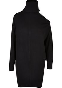 Urban Classics Damen Shirtkleid "Urban Classics Damen Ladies One Shoulder Knit Dress", schwarz, klassisch, Gr. S, unifarben, 70% Viskose, 30%