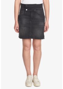 Damen Sommerrock "CALLAS", schwarz, Gr. 28, Le Temps Des Cerises, unifarben, 98% Baumwolle, 2% Elasthan, Röcke, mit hohem Bund