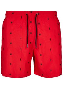 Urban Classics Herren Badeshorts "Urban Classics Herren Embroidery Swim Shorts", bunt, Gr. L, 100% Polyester, Badehosen
