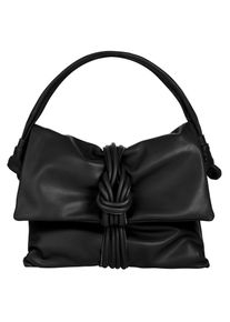 Samantha Look Damen Henkeltasche, schwarz, Leder, clean, Taschen, echt Leder, Made in Italy