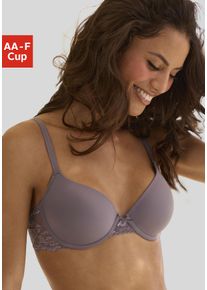 Lascana Damen Schalen-BH "Vittoria", Gr. 70, grau, Spitze, Obermaterial: 84% Polyamid (TACTEL), 16% Elasthan (LYCRA), Basic, BHs, mit Bügel und