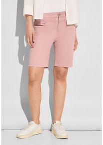 Street One Damen Shorts, rosa, casual, Gr. 34, unifarben, Web, 97% Baumwolle, 3% Elasthan, Hosen, mit Stretchanteil