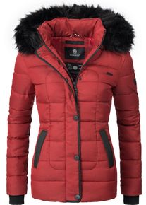 Marikoo Damen Steppjacke "Unique", rot, casual, Gr. XS, kontrastfarbene Details, Oberstoff: 100% Polyester, Futter: 100% Polyester, Wattierung: 100%