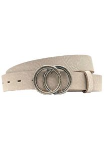 Damen Ledergürtel, grau, casual, Gr. 105, RETTUNGSRING BY SHOWROOM 019, Rindsleder, Gürtel