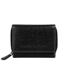 Bruno Banani Geldbörse, schwarz, Leder, casual, Kleinlederwaren, echt Leder