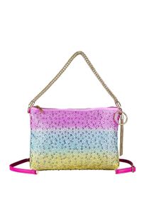 Damen Schultertasche "Bling", Collezione Alessandro, gold, Polyurethan (PU), Taschen, mit tausenden Strass Glitzersteinen