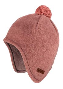 MaxiMo Baby Fleecemütze, rosa, casual, Gr. 51, Obermaterial: 100% Wolle, Mützen, Inkamütze aus Wollfleece mit Pompon