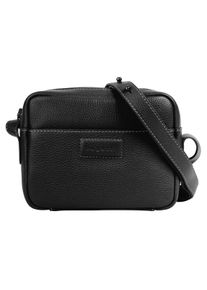 Bugatti Damen Umhängetasche "ELSA", schwarz, Leder, unifarben, leicht glänzend, Taschen, echt Leder
