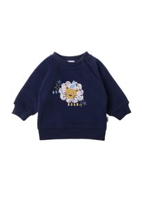 Liliput Herren Sweatshirt "Roar", blau, Gr. 74, bedruckt, 80% Baumwolle, 20% Polyester, Sweatshirts, mit niedlichem Print