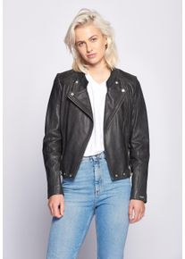 Maze Damen Lederjacke "Chrystal", schwarz, Gr. XXL, Obermaterial: 100% Lammleder / Futter: 100% Polyester, Jacken