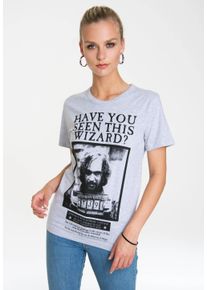 logoshirt Damen T-Shirt "Harry Potter - Sirius Black", grau, casual, Gr. XXL, bedruckt, meliert, 95% Baumwolle, 5% Viskose, Shirts, mit lizenziertem