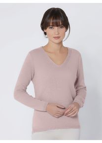 Damen Kaschmirpullover "Kaschmir-Pullover", rosa, Gr. 40, CREATION L PREMIUM, unifarben, 100% Kaschmir, Pullover